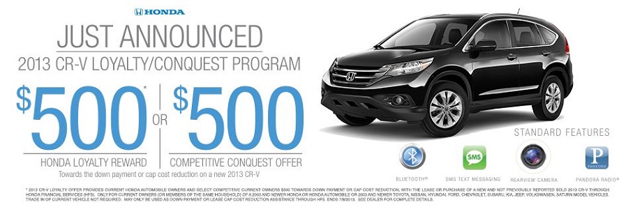 CR-V Loyalty 5/9/13