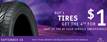 Spring Tire Special Buy 3 Get 1 For a $1