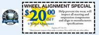 Wheel Alignment Special $20 off 4-Wheel Alignment 