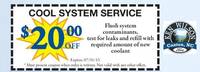 Cool System Service $20 off 