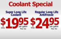 Coolant Special Here come's the Summer Heat! Don't Get Caught Unprotected!